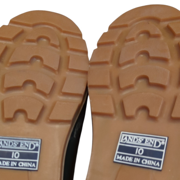 LANDS' END Navy Blue Duck Ankle Shoes Rain Snow Outdoors Rugged Women's Size 10 - Picture 6 of 6